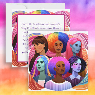 Colourful International Women's Day Art 