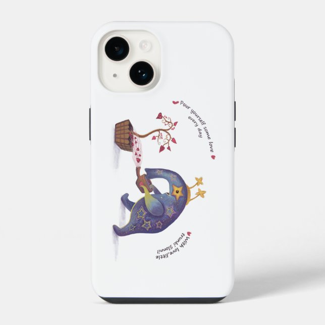   Colourful iPhone 14 Tough Case, Glossy Case (Back)