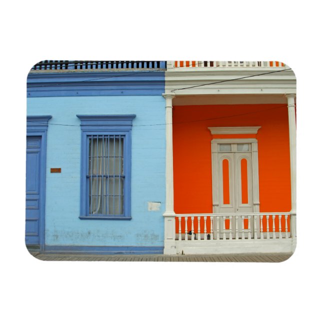 Colourful Iquique street Magnet (Horizontal)