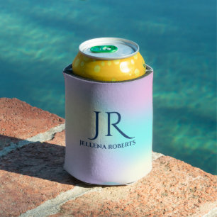 Colourful iridescent background 2 can cooler