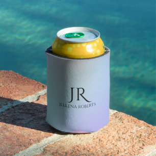 Colourful iridescent background can cooler