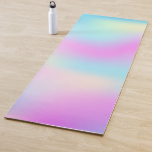 Colourful iridescent modern background yoga mat
