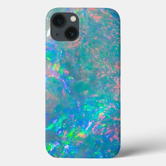 Colourful Iridescent Opal | Abstract Phone Case (Back)