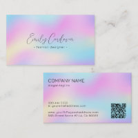 Colourful iridescent texture blac custom typograph