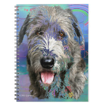 Colourful Irish Wolfhound Art Work 