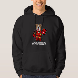 Colourful Iron Bulldog Cute Puppy Bulldog Dog Owne Hoodie
