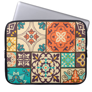Colourful Islamic Patchwork: Vintage Tile. Laptop Sleeve
