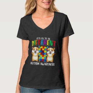 Colourful It S Ok To Be Different Autism Awareness T-Shirt