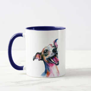 Colourful Italian Greyhound   Joyful Iggy Mug