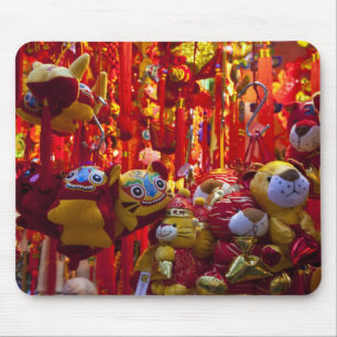Colourful items for sale in a shop in Hong Kong Mouse Mat