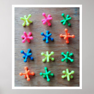 Colourful Jacks Poster