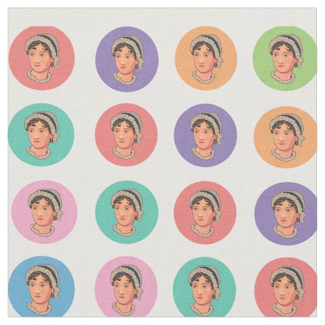 Colourful Jane Larger Circles Fabric (Close Up)