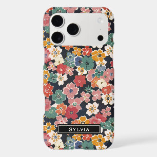 Colourful Japanese Floral Print Monogrammed