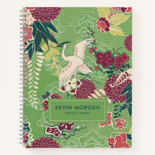 Colourful Japanese Silk Pattern Notebook