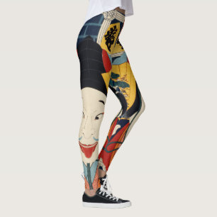 Colourful Japanese Vintage Art Funny Asian Trendy Leggings