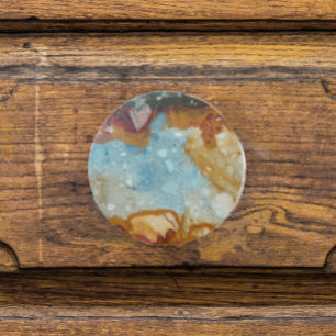 Colourful Jasper Stone Pattern Ceramic Knob