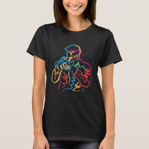 Colourful Jazz Trumpet Player Premium - Trumpet Lo T-Shirt