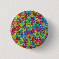 Colourful jelly bean Button