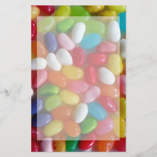 Colourful jelly beans candy stationery