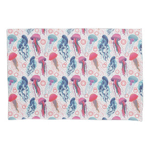 Colourful Jelly fishes Pillowcase