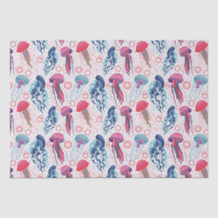 Colourful Jelly fishes Tissue Paper