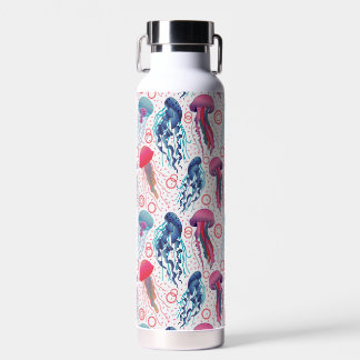 Colourful Jelly fishes Water Bottle