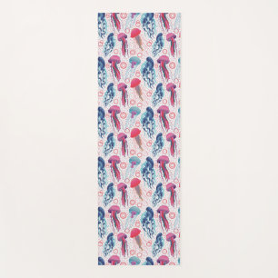 Colourful Jelly fishes Yoga Mat
