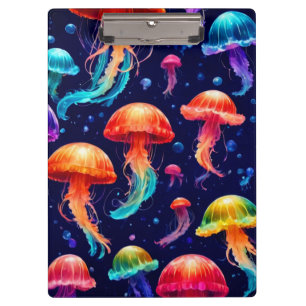 Colourful Jellyfish  Clipboard