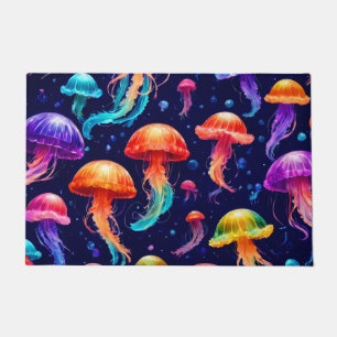 Colourful Jellyfish  Doormat