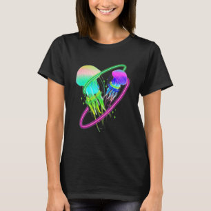 Colourful jellyfish for biologists sea creatures T-Shirt