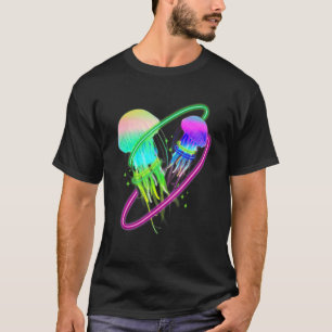 Colourful jellyfish for biologists sea creatures T-Shirt