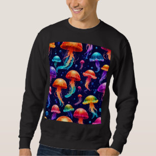 Colourful Jellyfish Long Sleeve Sweatshirt