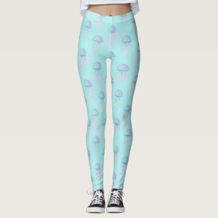 Colourful Jellyfish Pattern – Underwater Sea Life Leggings