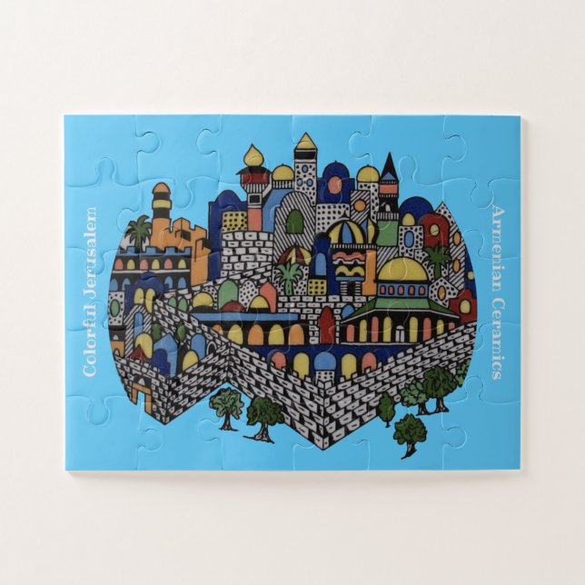 Colourful Jerusalem Jigsaw Puzzle (Horizontal)