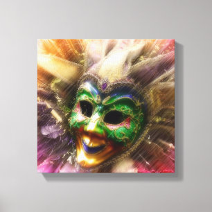 Colourful Jester Canvas Print