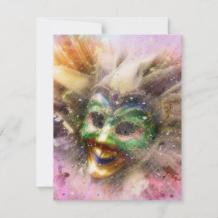 Colourful Jester Invitation