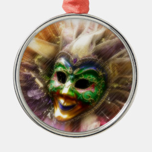 Colourful Jester Metal Tree Decoration