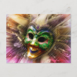 Colourful Jester Postcard