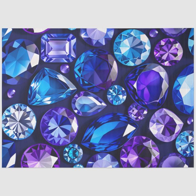 Colourful Jewel Art Tissue Paper (Front)