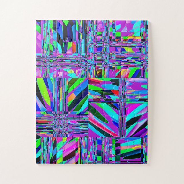 Colourful Jigsaw Puzzle (Vertical)