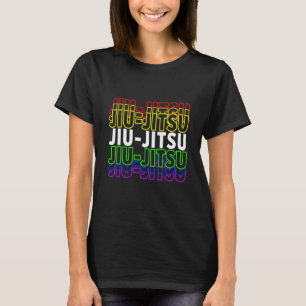 Colourful Jiu Jitsu Martial Arts Mma Fighter Japan T-Shirt