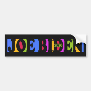Colourful JOE BIDEN 2020 bumper sticker