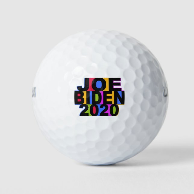 Colourful JOE BIDEN 2020 golf balls (Front)