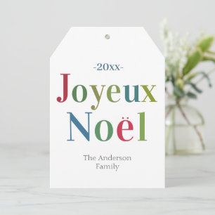 Colourful Joyeux Noel French Christmas