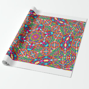 Colourful jumble Mandala Wrapping Paper