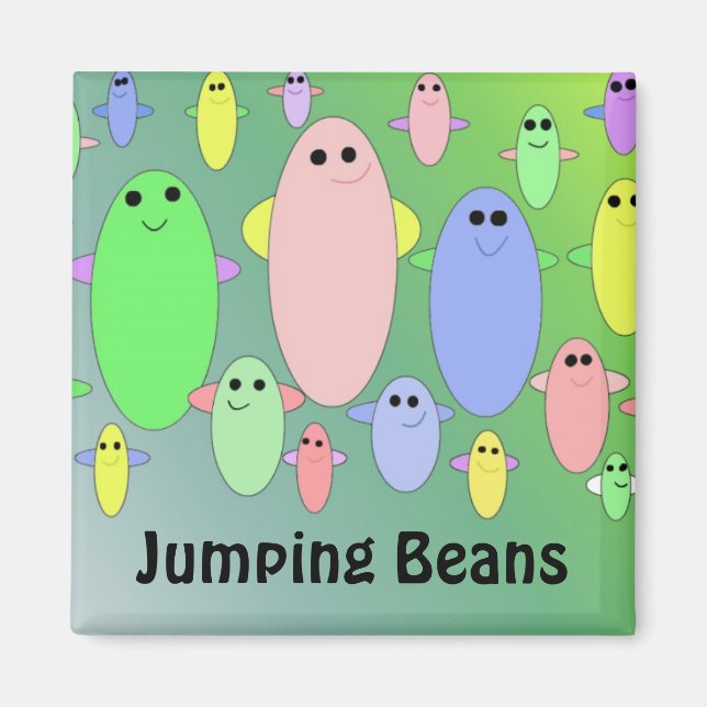 Colourful Jumping Beans Magnet (Front)