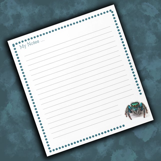 Colourful Jumping Spider Kids Notepad (Creator Uploaded)