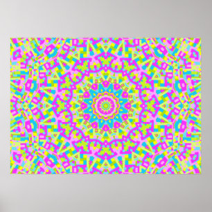 Colourful Kaleidoscope 010 Poster