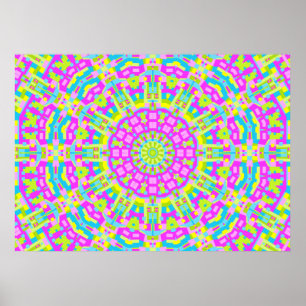 Colourful Kaleidoscope 01 Poster