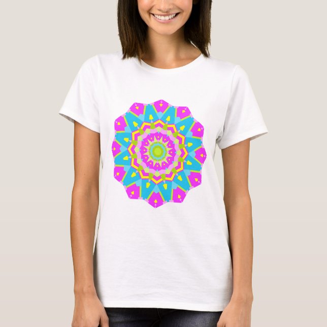 Colourful Kaleidoscope 01 T-Shirt (Front)